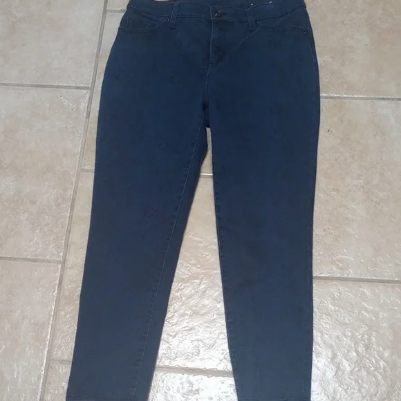 Chico's Navy With Splashs Of Black Jeans - Picture 2 of 13